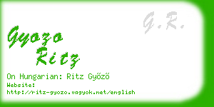 gyozo ritz business card